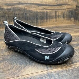 Merrell Carousel Midnight Womens 8.5 Black Slip On Performance Flats